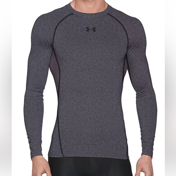 Under Armour Other - Under Armour mens heat gear gray compression long sleeve shirt size Large. J13